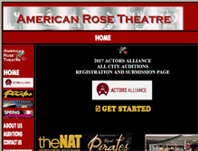 Tablet Screenshot of americanrosetheatre.com